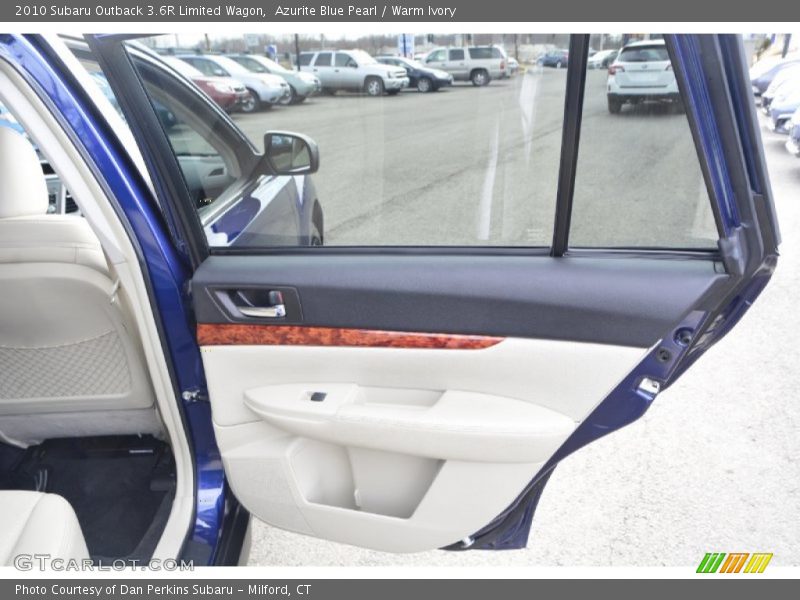 Azurite Blue Pearl / Warm Ivory 2010 Subaru Outback 3.6R Limited Wagon