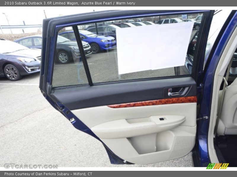 Azurite Blue Pearl / Warm Ivory 2010 Subaru Outback 3.6R Limited Wagon