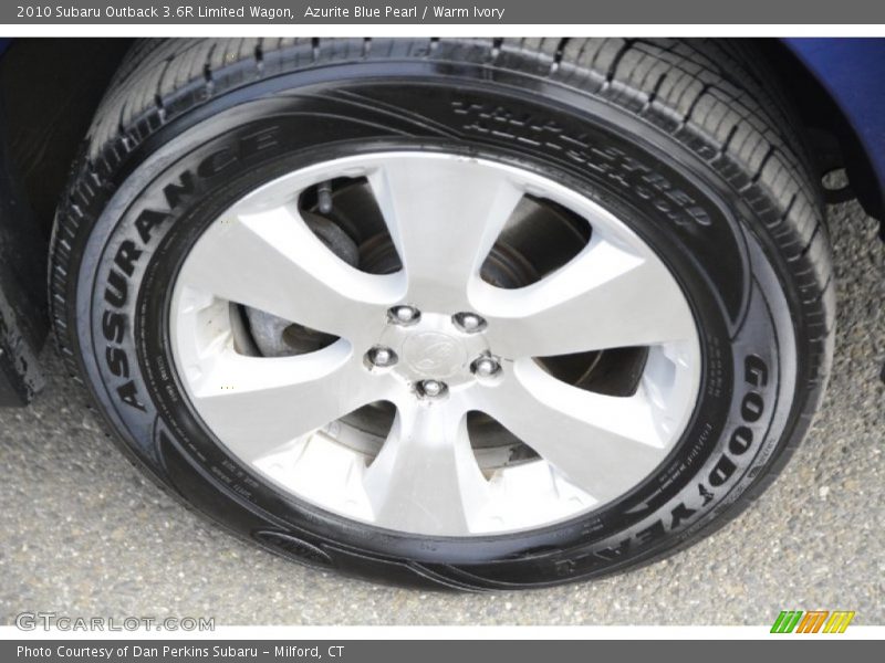 Azurite Blue Pearl / Warm Ivory 2010 Subaru Outback 3.6R Limited Wagon
