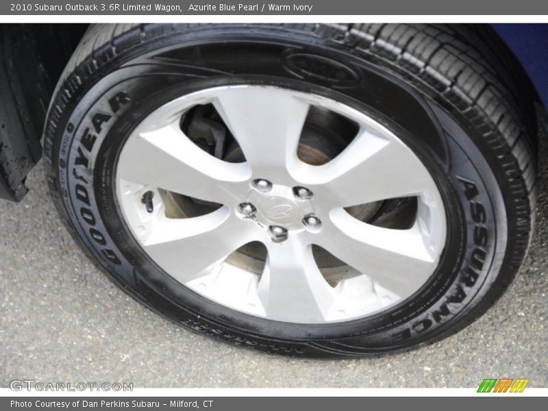 Azurite Blue Pearl / Warm Ivory 2010 Subaru Outback 3.6R Limited Wagon