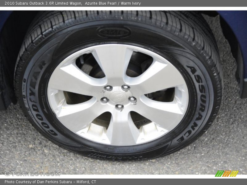 Azurite Blue Pearl / Warm Ivory 2010 Subaru Outback 3.6R Limited Wagon