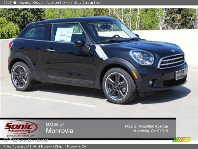 Absolute Black Metallic / Carbon Black 2015 Mini Paceman Cooper