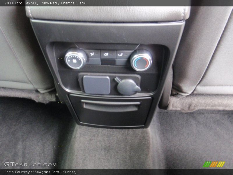 Ruby Red / Charcoal Black 2014 Ford Flex SEL