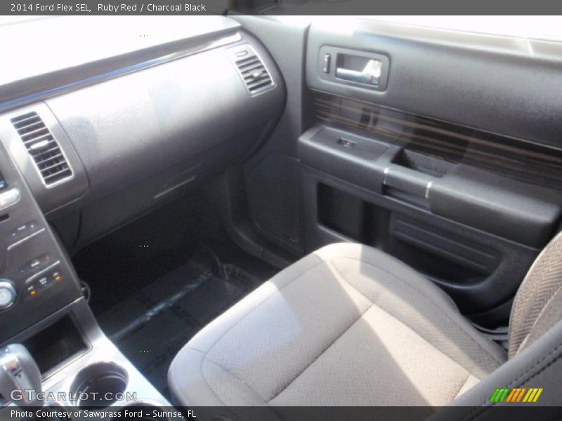 Ruby Red / Charcoal Black 2014 Ford Flex SEL