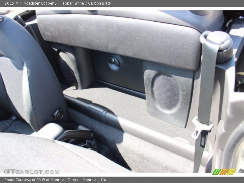 Pepper White / Carbon Black 2015 Mini Roadster Cooper S