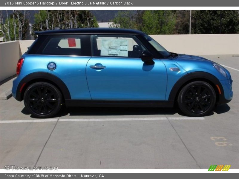 Electric Blue Metallic / Carbon Black 2015 Mini Cooper S Hardtop 2 Door