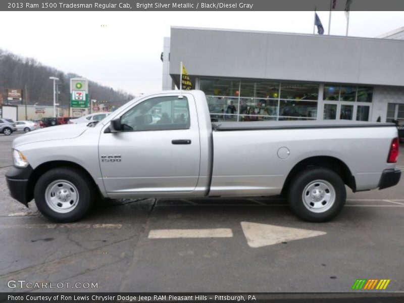 Bright Silver Metallic / Black/Diesel Gray 2013 Ram 1500 Tradesman Regular Cab