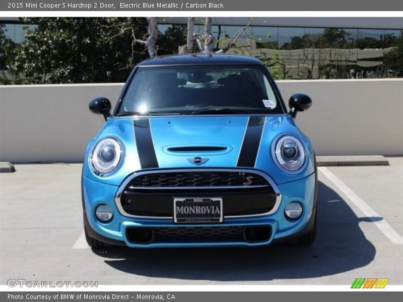 Electric Blue Metallic / Carbon Black 2015 Mini Cooper S Hardtop 2 Door