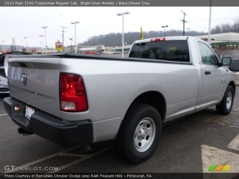 Bright Silver Metallic / Black/Diesel Gray 2013 Ram 1500 Tradesman Regular Cab