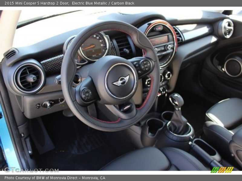 Electric Blue Metallic / Carbon Black 2015 Mini Cooper S Hardtop 2 Door