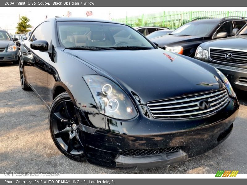 Black Obsidian / Willow 2004 Infiniti G 35 Coupe