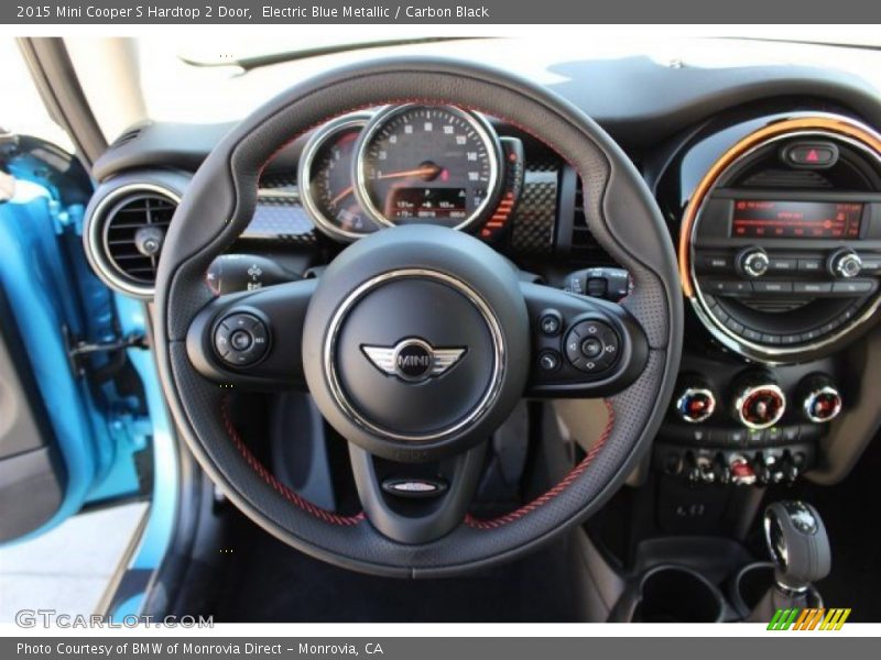 Electric Blue Metallic / Carbon Black 2015 Mini Cooper S Hardtop 2 Door