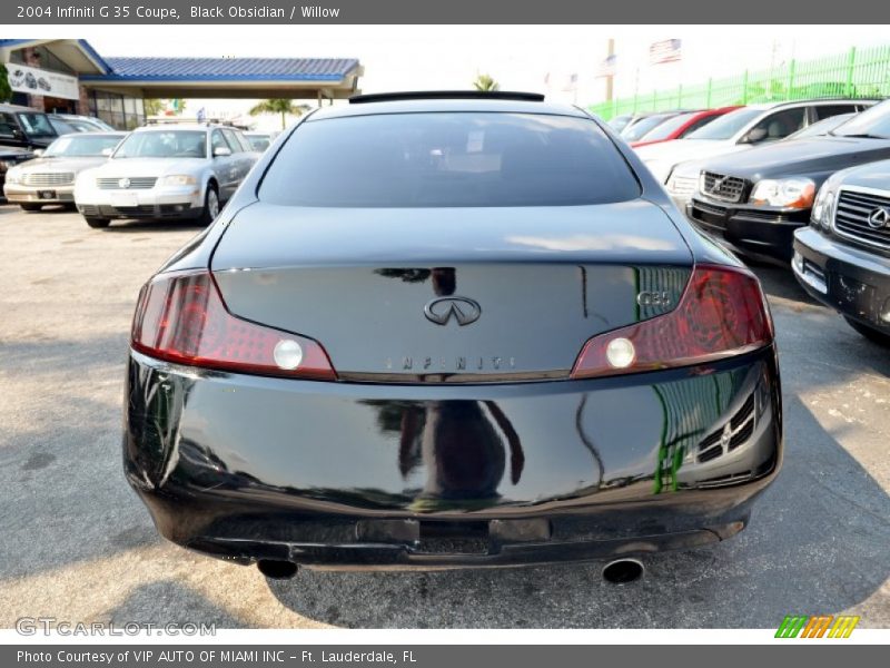 Black Obsidian / Willow 2004 Infiniti G 35 Coupe