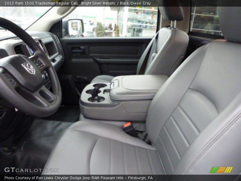 Bright Silver Metallic / Black/Diesel Gray 2013 Ram 1500 Tradesman Regular Cab