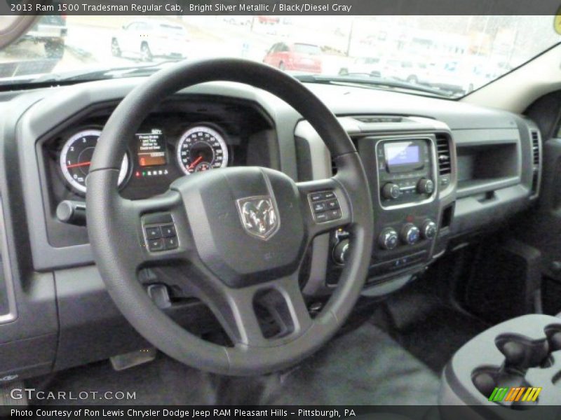 Bright Silver Metallic / Black/Diesel Gray 2013 Ram 1500 Tradesman Regular Cab