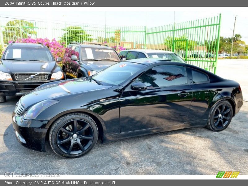 Black Obsidian / Willow 2004 Infiniti G 35 Coupe
