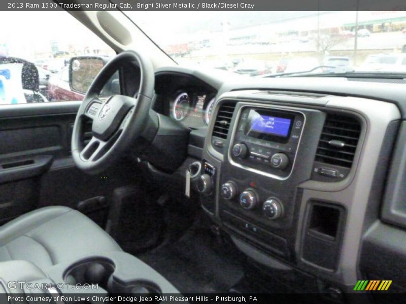 Bright Silver Metallic / Black/Diesel Gray 2013 Ram 1500 Tradesman Regular Cab