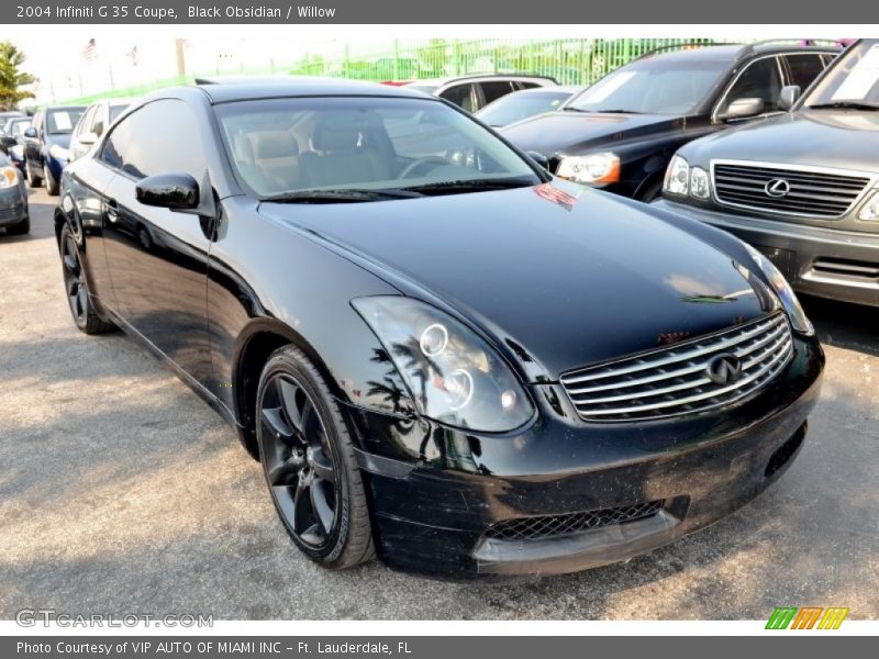 Black Obsidian / Willow 2004 Infiniti G 35 Coupe