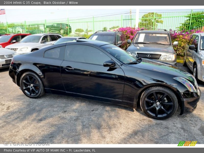 Black Obsidian / Willow 2004 Infiniti G 35 Coupe