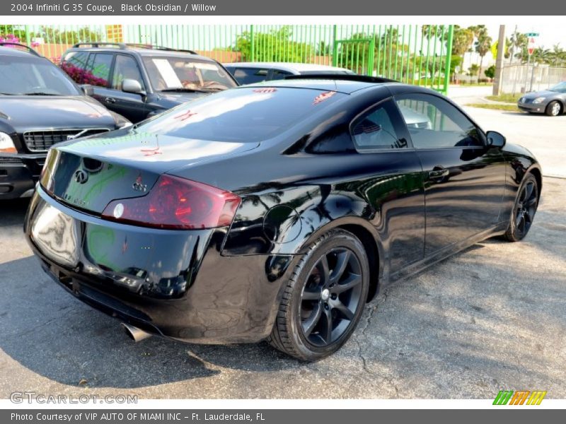 Black Obsidian / Willow 2004 Infiniti G 35 Coupe