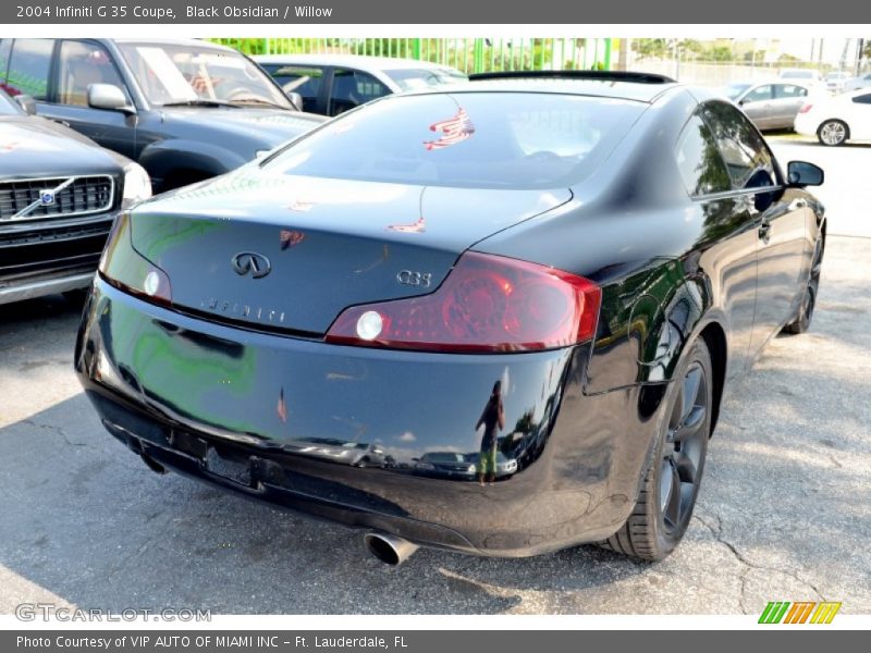 Black Obsidian / Willow 2004 Infiniti G 35 Coupe