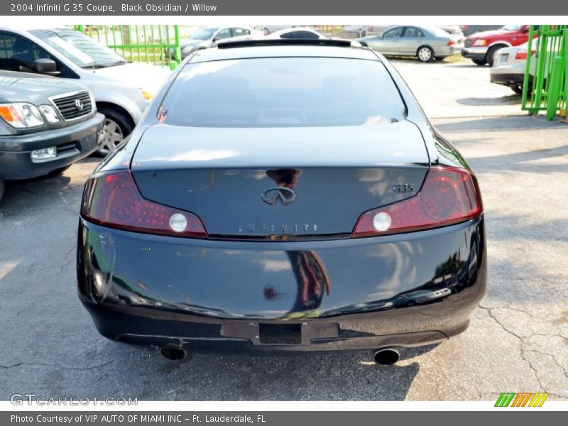Black Obsidian / Willow 2004 Infiniti G 35 Coupe