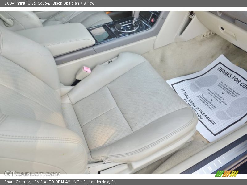 Black Obsidian / Willow 2004 Infiniti G 35 Coupe