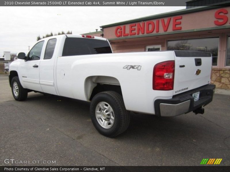 Summit White / Light Titanium/Ebony 2010 Chevrolet Silverado 2500HD LT Extended Cab 4x4