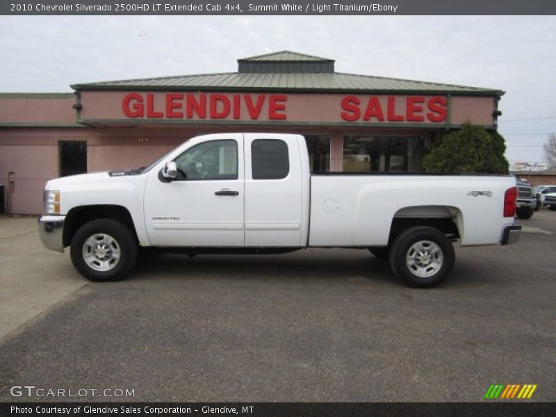 Summit White / Light Titanium/Ebony 2010 Chevrolet Silverado 2500HD LT Extended Cab 4x4