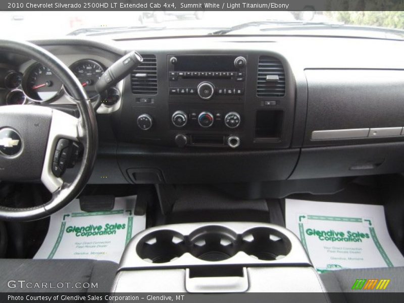 Summit White / Light Titanium/Ebony 2010 Chevrolet Silverado 2500HD LT Extended Cab 4x4