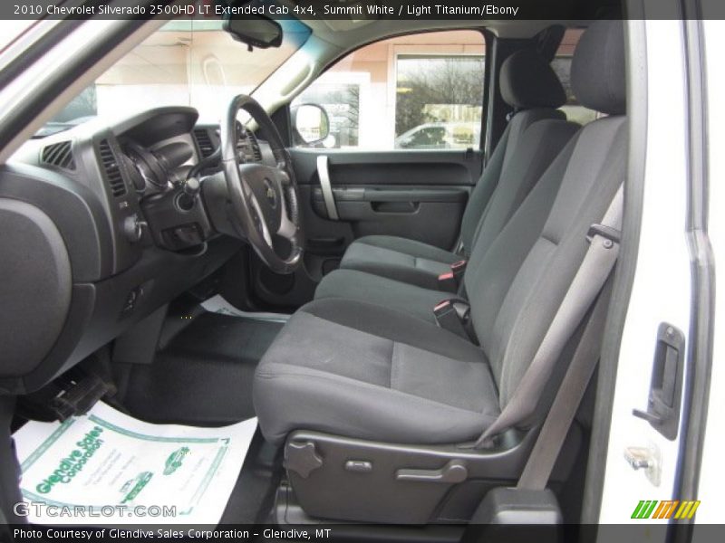 Summit White / Light Titanium/Ebony 2010 Chevrolet Silverado 2500HD LT Extended Cab 4x4