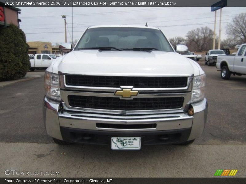 Summit White / Light Titanium/Ebony 2010 Chevrolet Silverado 2500HD LT Extended Cab 4x4