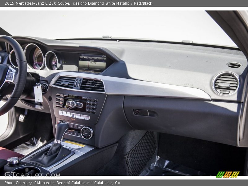 designo Diamond White Metallic / Red/Black 2015 Mercedes-Benz C 250 Coupe