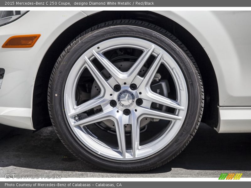designo Diamond White Metallic / Red/Black 2015 Mercedes-Benz C 250 Coupe