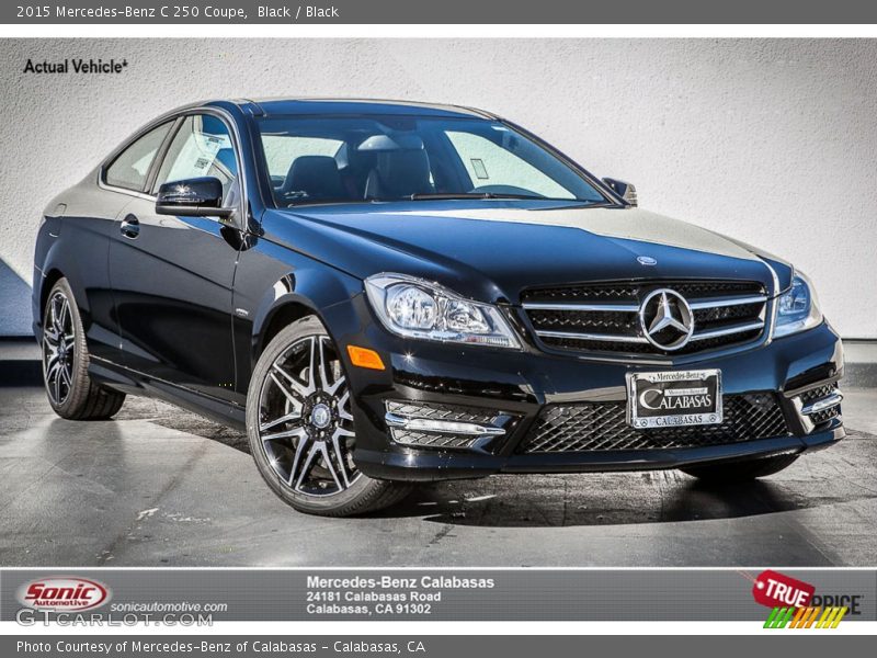 Black / Black 2015 Mercedes-Benz C 250 Coupe