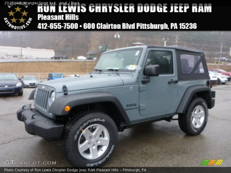 Anvil / Black 2015 Jeep Wrangler Sport 4x4