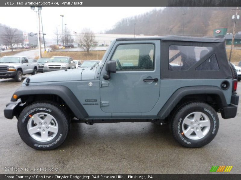 Anvil / Black 2015 Jeep Wrangler Sport 4x4