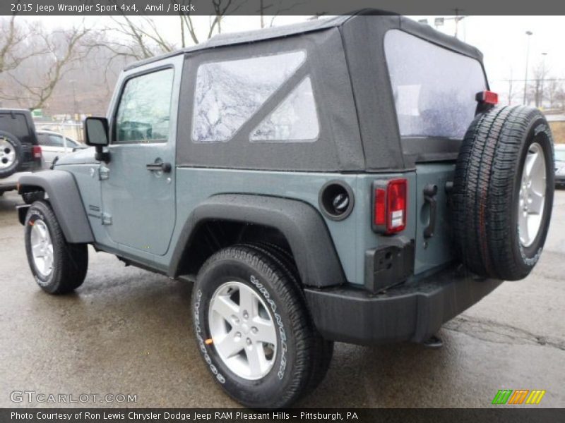 Anvil / Black 2015 Jeep Wrangler Sport 4x4