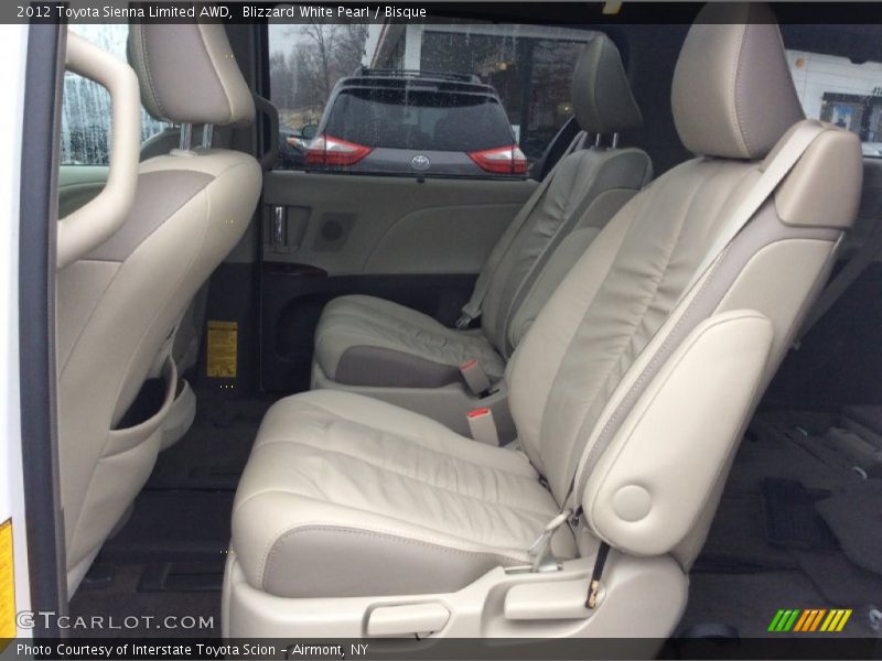Blizzard White Pearl / Bisque 2012 Toyota Sienna Limited AWD