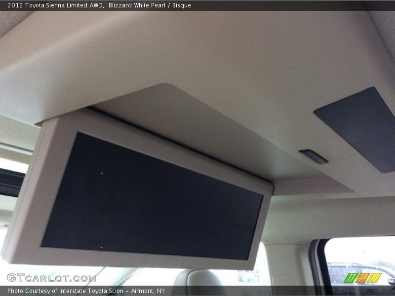 Blizzard White Pearl / Bisque 2012 Toyota Sienna Limited AWD