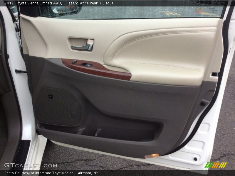 Blizzard White Pearl / Bisque 2012 Toyota Sienna Limited AWD
