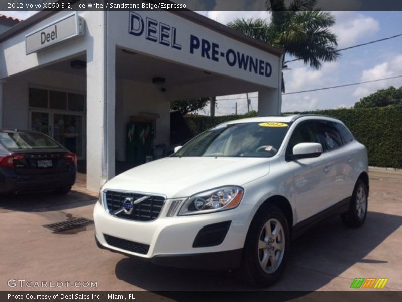 Ice White / Sandstone Beige/Espresso 2012 Volvo XC60 3.2
