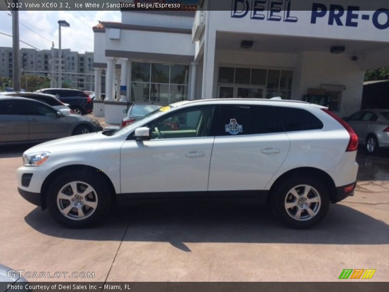 Ice White / Sandstone Beige/Espresso 2012 Volvo XC60 3.2