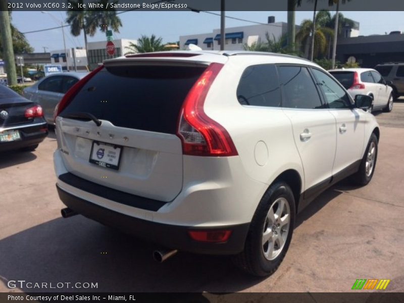 Ice White / Sandstone Beige/Espresso 2012 Volvo XC60 3.2
