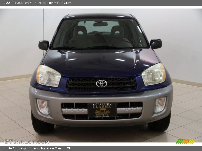 Spectra Blue Mica / Gray 2003 Toyota RAV4