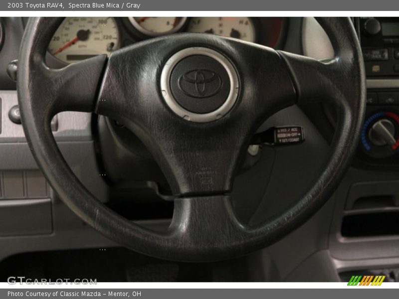 Spectra Blue Mica / Gray 2003 Toyota RAV4