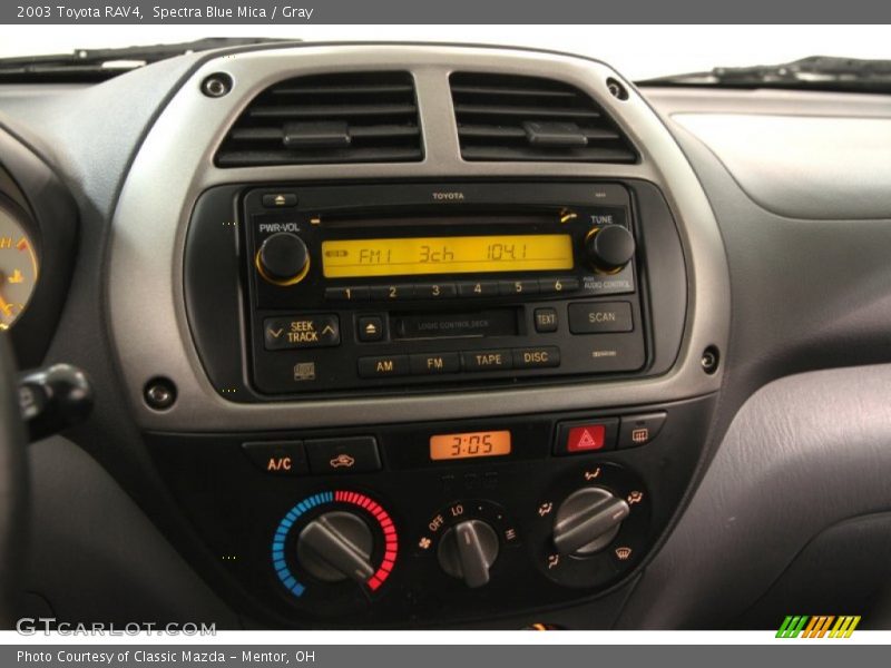 Spectra Blue Mica / Gray 2003 Toyota RAV4