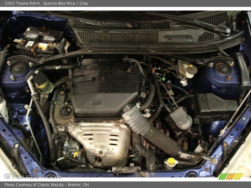 Spectra Blue Mica / Gray 2003 Toyota RAV4