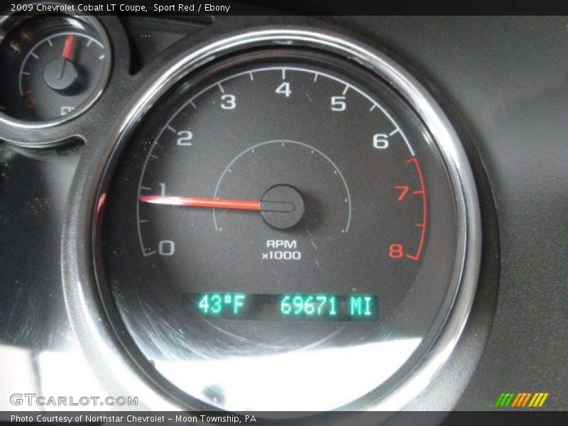 Sport Red / Ebony 2009 Chevrolet Cobalt LT Coupe