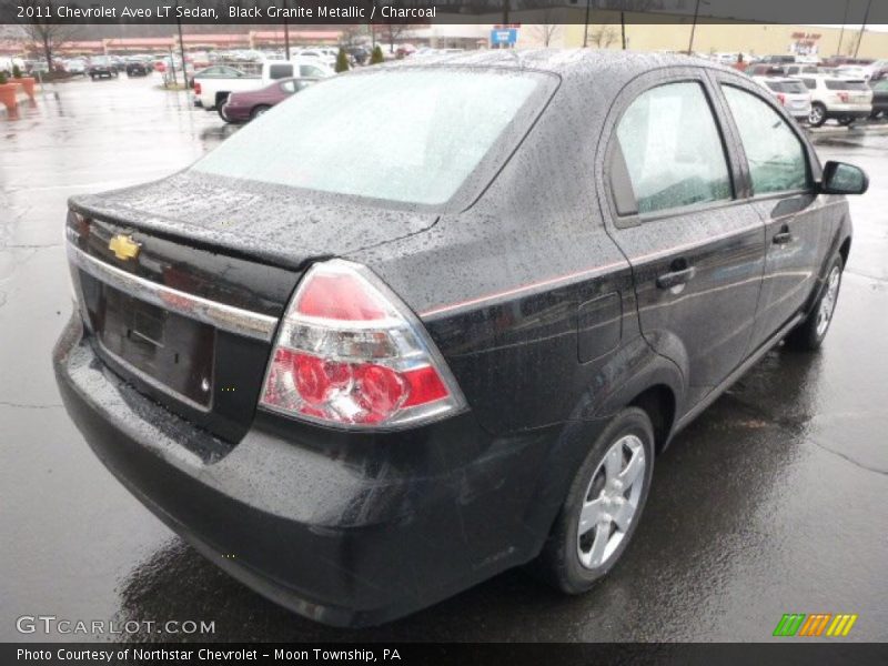 Black Granite Metallic / Charcoal 2011 Chevrolet Aveo LT Sedan